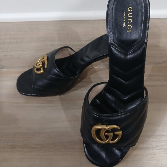 Gucci Double-G Marmont Heels. - Picture 4 of 6